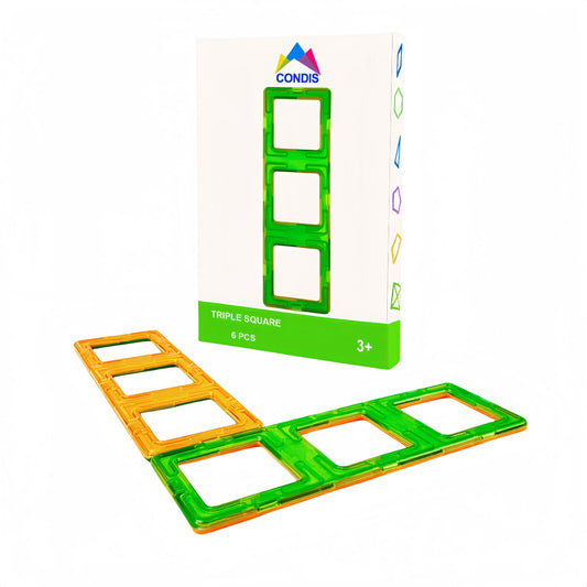 Condis Magnetische Bausteine Erweiterungsset Super Rechteck 6 Stück - Condistoys